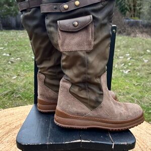 Women’s waterproof Hogan Brown/ Olive Outdoor Boots